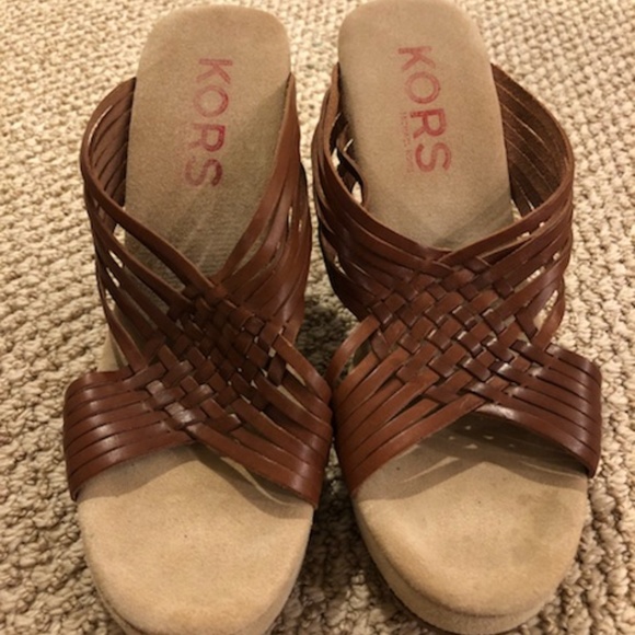 Michael Kors Platform Wedge Sandals - Picture 1 of 2